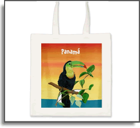 Tote Bag Toucan Sunrise - Island Art by Yotigo